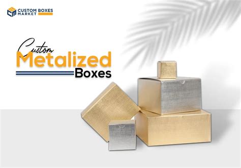 Get Custom Metalized Boxes in Silver and Gold